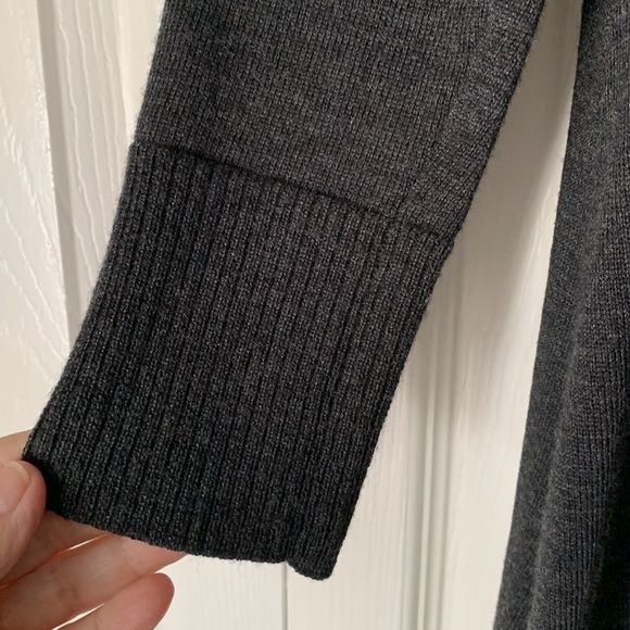 EILEEN FISHER Gray Merino Wool Round Roll Neck Tunic Size XS/TP - Picture 5 of 16